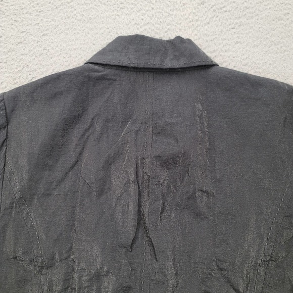 Chicos Jacket Womens 0 S/4 Black Blazer Coat‎ Classic Pockets Collar Button Up - Picture 6 of 13